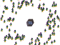 Screenshot of a rock surrounded by electric midgets.